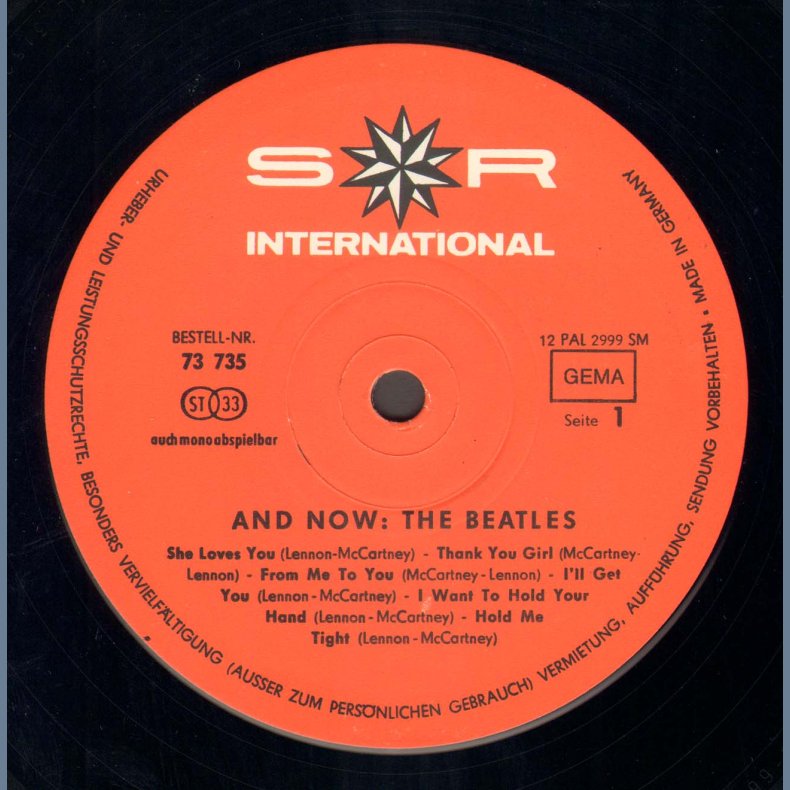 And Now: The Beatles - Original German Issue