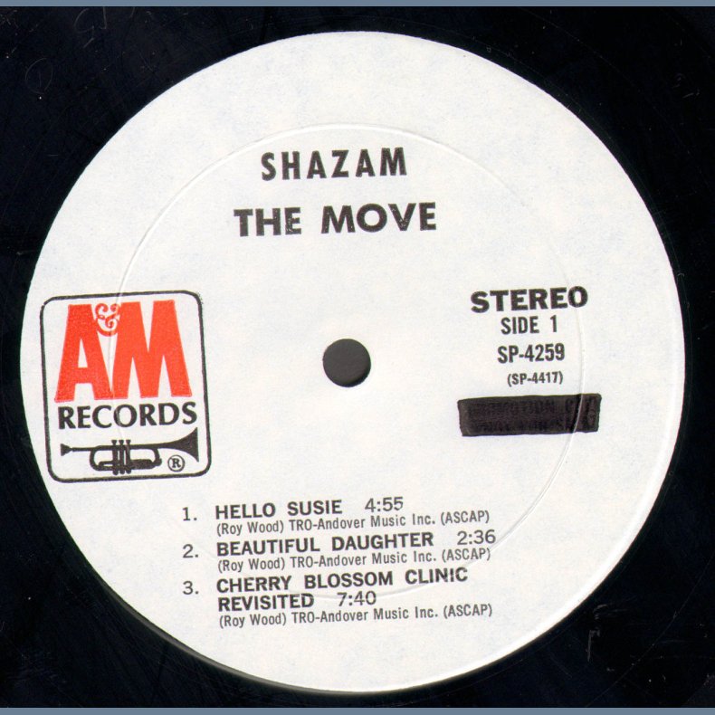 Shazam - Original US White Label Promotional Issue