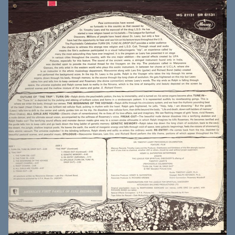 Turn On, Tune In,  Drop Out - Original US Issue