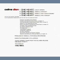 One Heart - 2003 Austrian printed 4-track CD Single