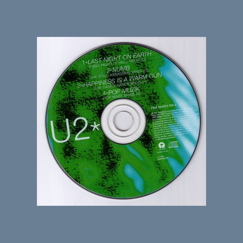 Last Night On Earth - 1997 UK Island Records 3-track CD Single