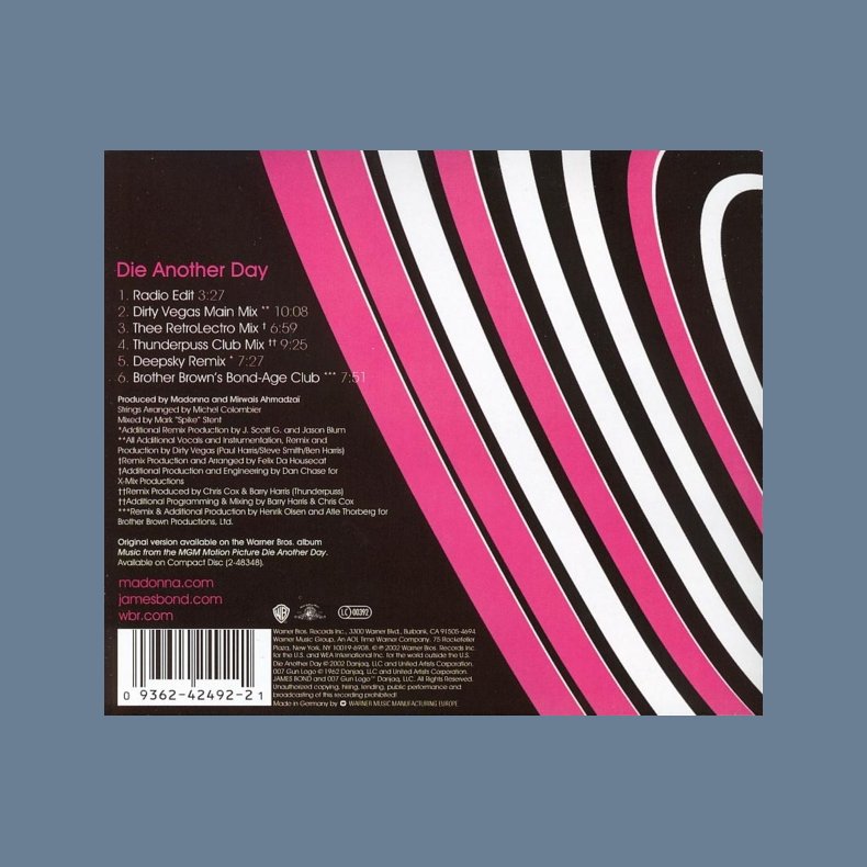 Die Another Day - German 6-track Remix Version