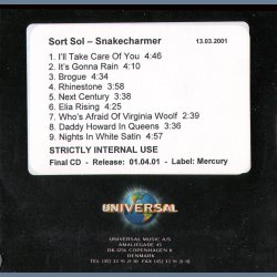 Snakecharmer - Authentic 2001 Danish Sony label 11-track CD Acetate