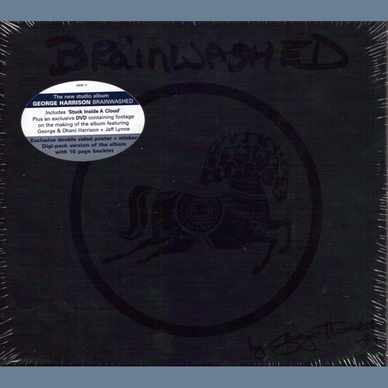 Brainwashed - 2002 UK Dark Horse/Parlophone label limited edition 2-Disc CD/DVD set 