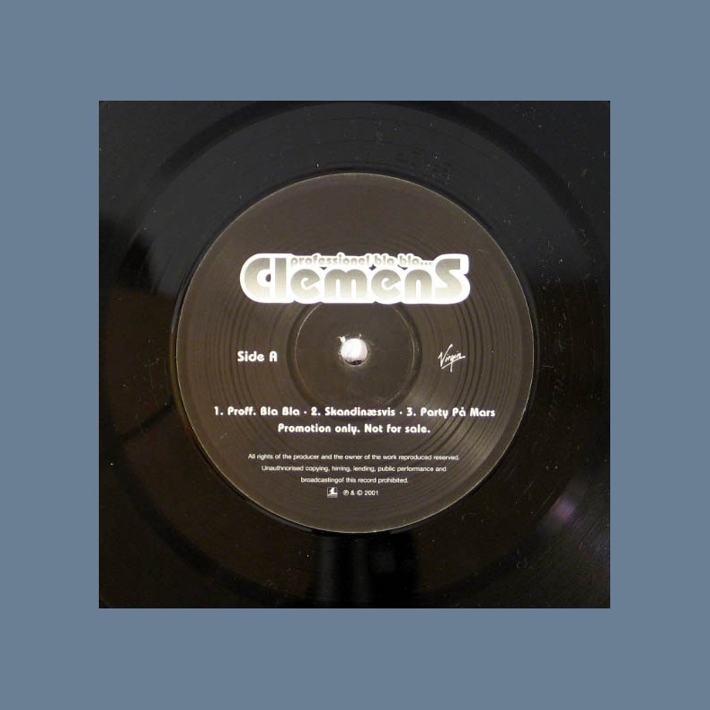 Professional Bla Bla... - 2001 Danish Virgin label 6-track promotional issue only anvance 12" Single