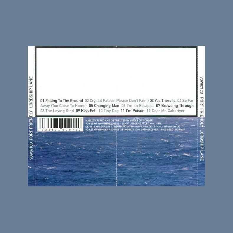 Lordship Lane - 1999 Danish Voices Of Wonder label 12-track CD