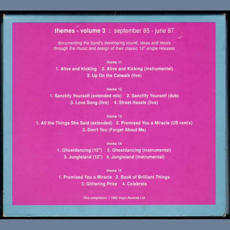 Themes Volume 3: September 85 - June 87- Limited Edition 5CD Box Set