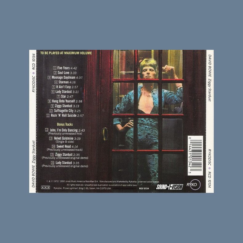 The Rise And Fall Of Ziggy Stardust And The Spiders From Mars - 1991 US Issue Incl. Bonus Tracks