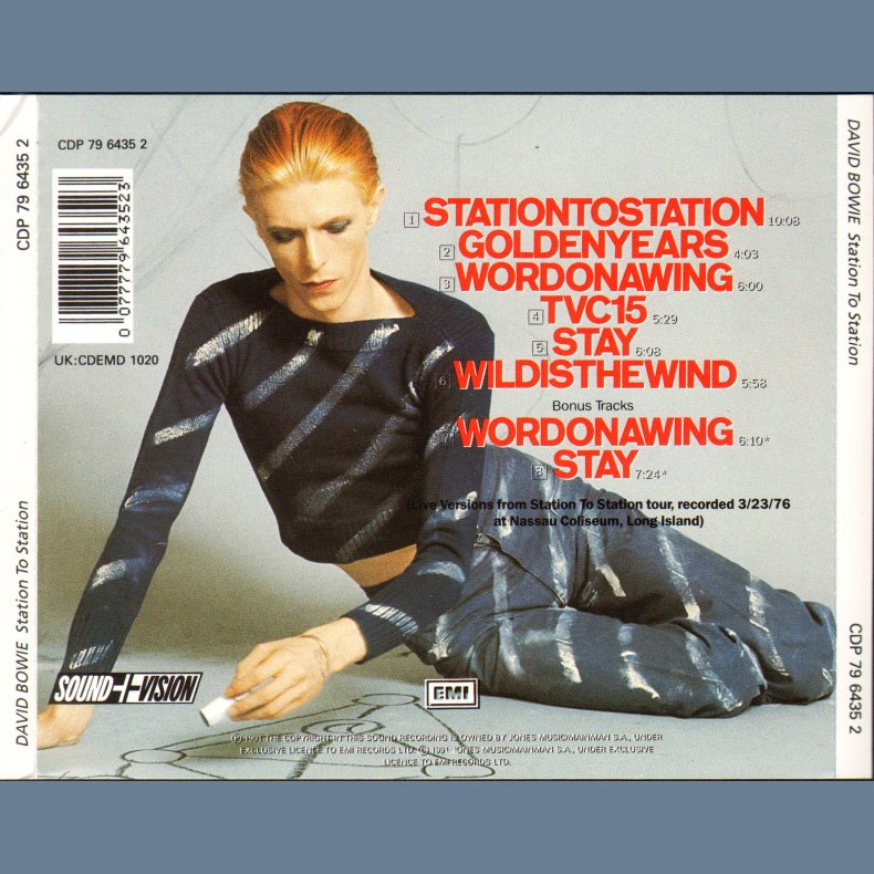 Station To Station - 1991 UK EMI label 8-track Digitally Mastered CD Incl. Bonus Tracks 