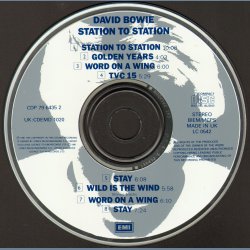 Station To Station - 1991 UK EMI label 8-track Digitally Mastered CD Incl. Bonus Tracks 