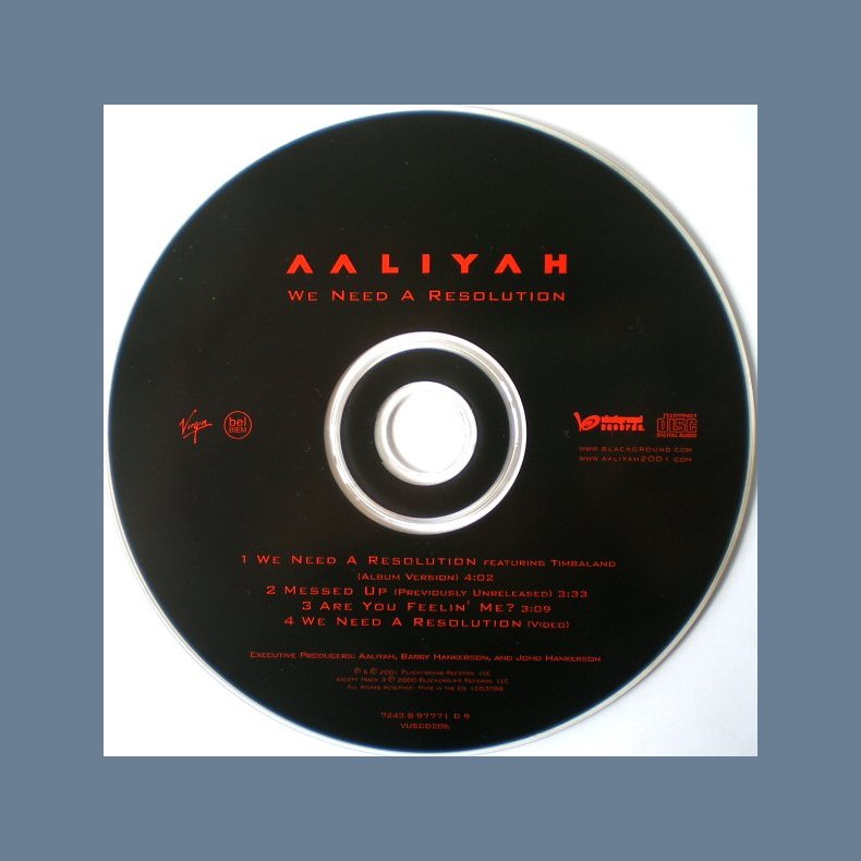 We Need A Resolution - Dutch 4-track CD Single