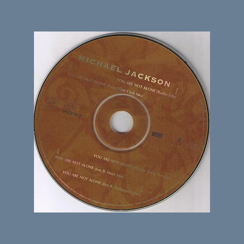 You Are Not Alone - 1995 Austrian Epic label 5-track CD single