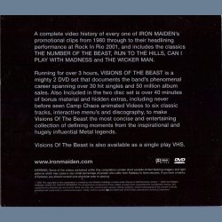 Visions Of The Beast - 2003 Dutch pressed EMI label PAL format promotional issue 2 DVD testpressing 