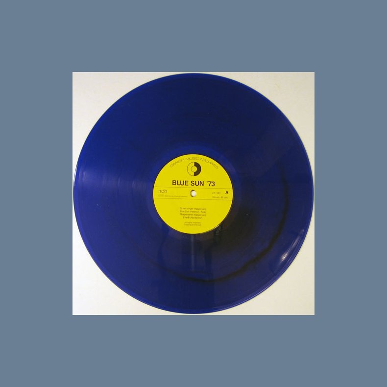 Blue Sun '73 - Original 1992  Danish Music Archives label Blue Vinyl 8-track LP - Incl. Insert