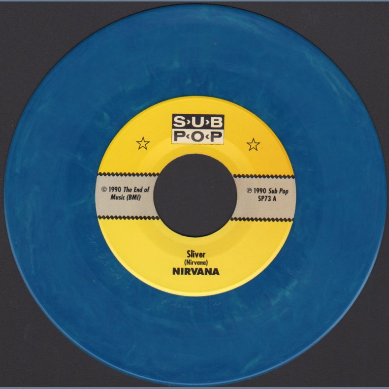 Sliver b/w Dive  - Original 1990 US Sub Pop Label 2-track 7" Single Club Release