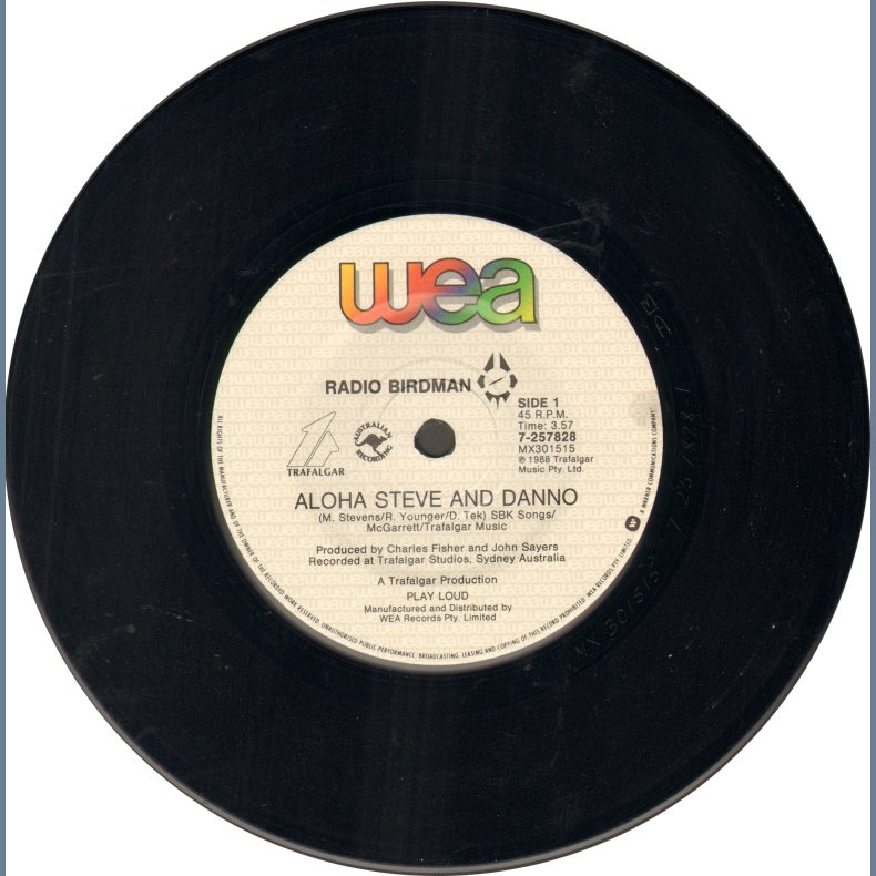 Aloha Steve Danno b/w  Abglo Girl Desire - 1988 Australian 2nd Issue 2-track 7" 