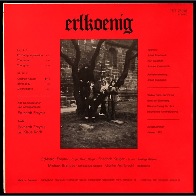 Erlkoenig - Original 1973 Private Pressing 6-track LP