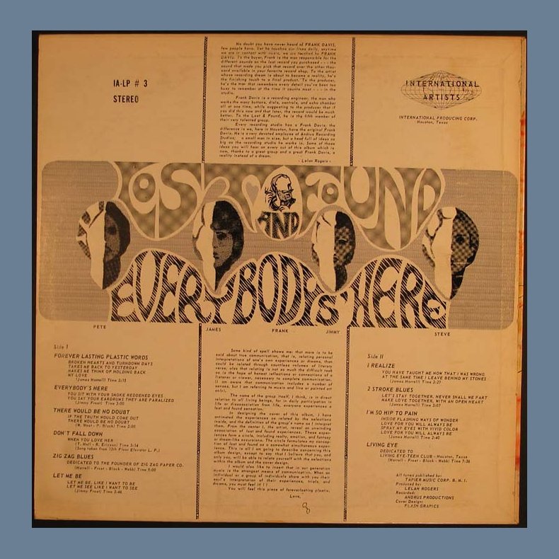 Everybody's Here - Original US Vinyl White Label promotional Issue