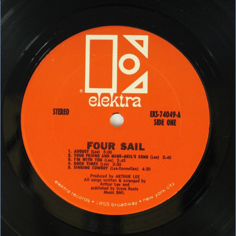 Four Sail - Original 1969 US Elektra label 10-track LP