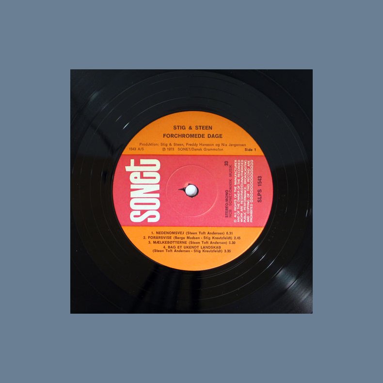 Forchromede Dage - 1973 Danish Sonet label 8-track LP