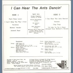 I Can Hear The Ants Dancin' - 1995 US OR label 9-track LP Reissue