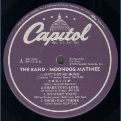 Moondog Matinee - 1973 US Capitol label 10-track LP - Purple Dome Labels