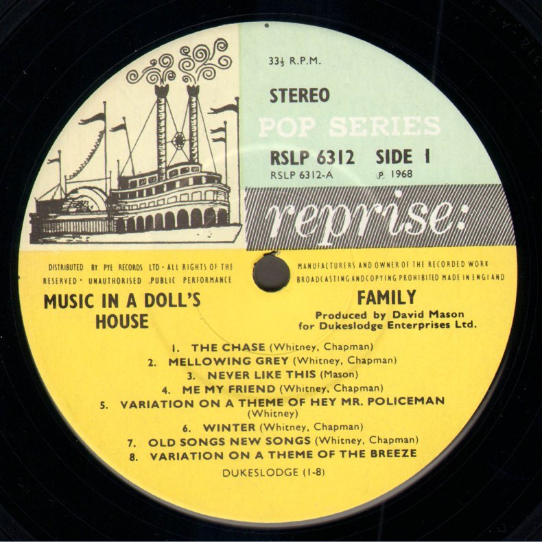 Music In A Dolls House - Original 1968 UK Reprise label Stereo Pressing 15-track LP - NO Insert