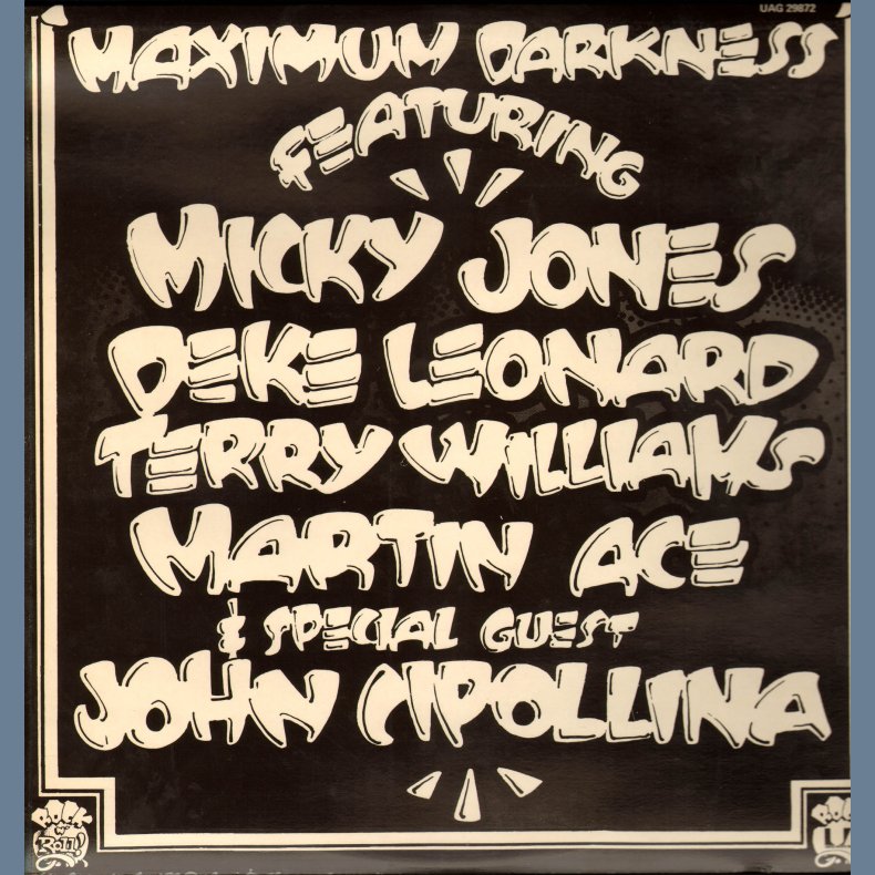 Maximum Darkness - Original UK Issue With Poster