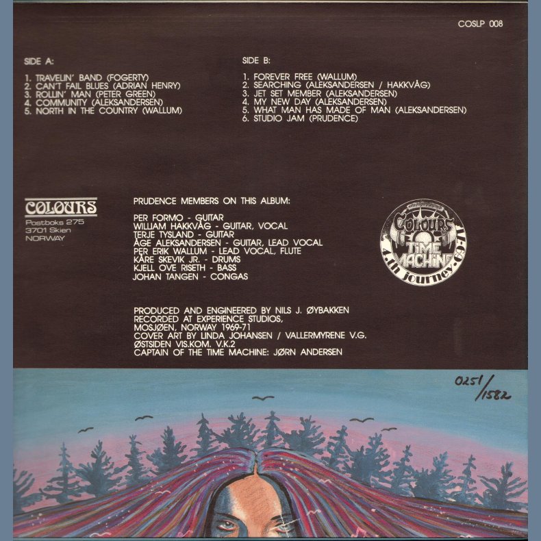 The Legendary Prudence Tapes Vol.1 - Original 1992 Norwegian Colours label 11-track LP