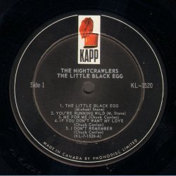 The Little Black Egg - Original 1967 Canadian 10-track Mono LP