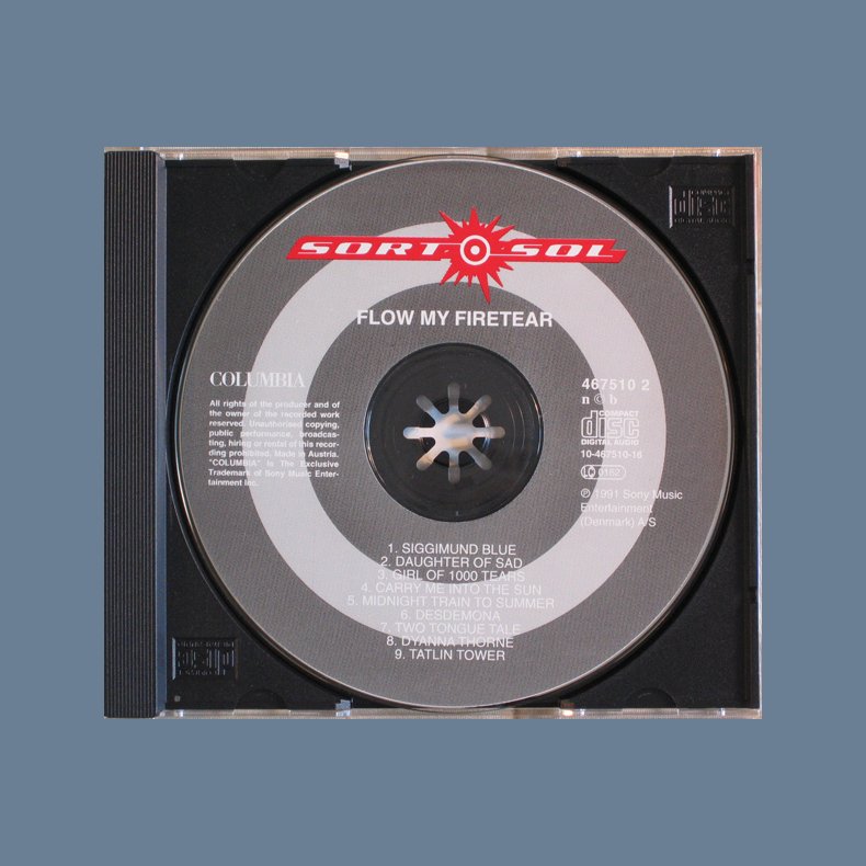 Flow My Firetear - 1991 Danish Columbia label 9-track CD