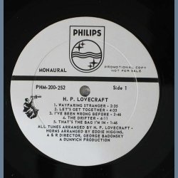 H.P. Lovecraft - 1967 US Philips label Promotional Issue 10-track Mono LP