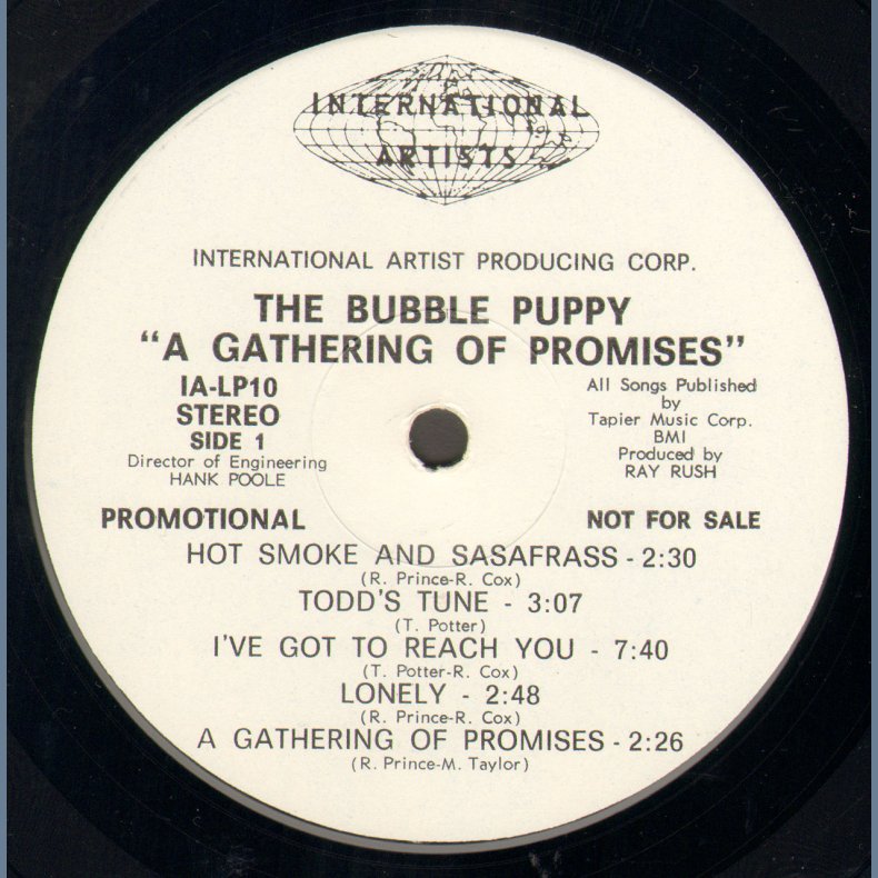 A Gathering of Promises - Original 1969 US 10-track white label promotional LP