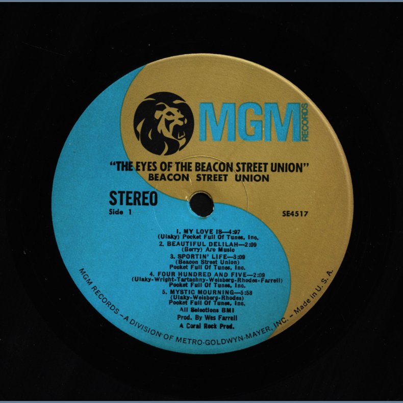 The Eyes of The Beacon Street Union - 1967 US MGM label 2nd Issue 11-track Stereo LP