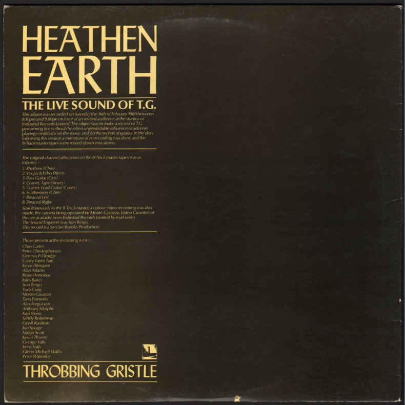 Heathen Earth - 1980 UK 2nd Pressing Black Vinyl LP