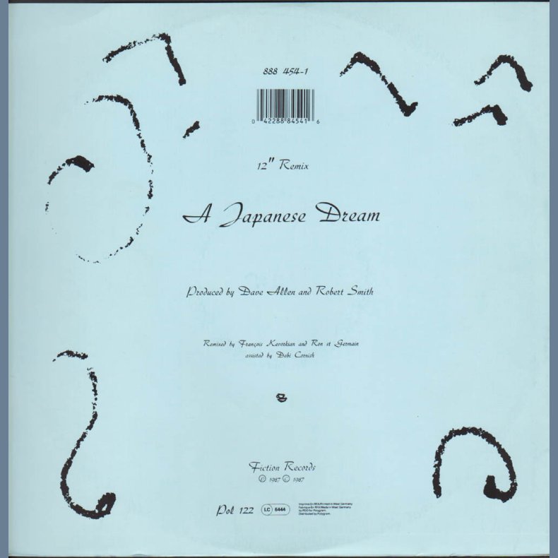 Why Can't I Be You? - 1987 German pressed 2-track 12" Single