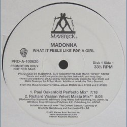 What It Feels Like For A Girl - 2000 US Maverick label Promotional Issue 9-track Double 12"