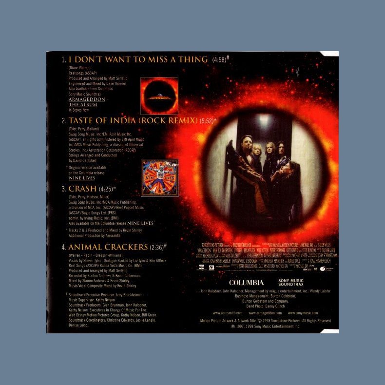 I Don't Want To Miss A Thing - Austrian 4-track CD Single