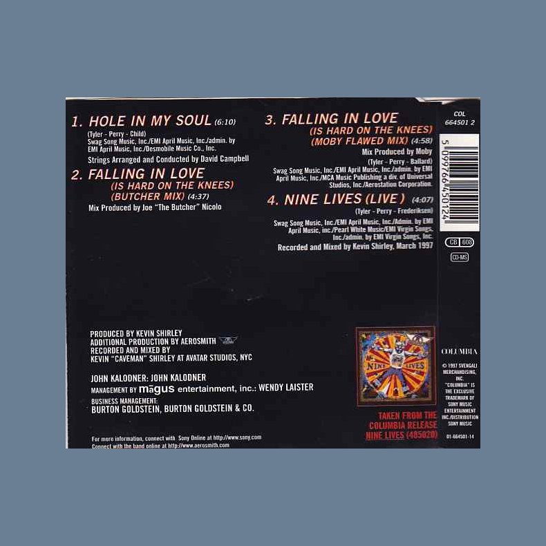 Hole In My Soul - Austrian 4-track CD Single