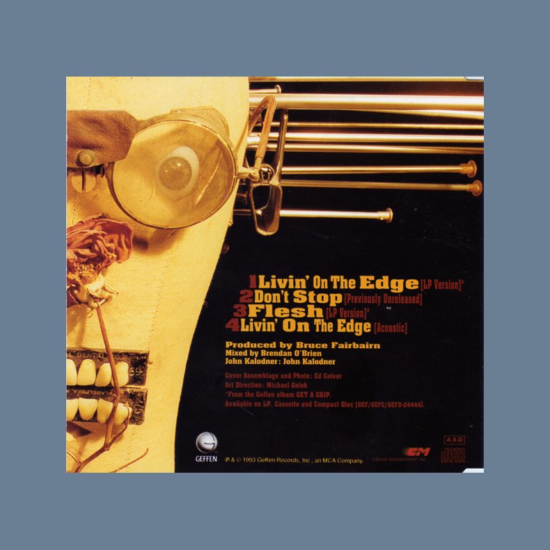 Livin' On The Edge - German 4-track CD Single