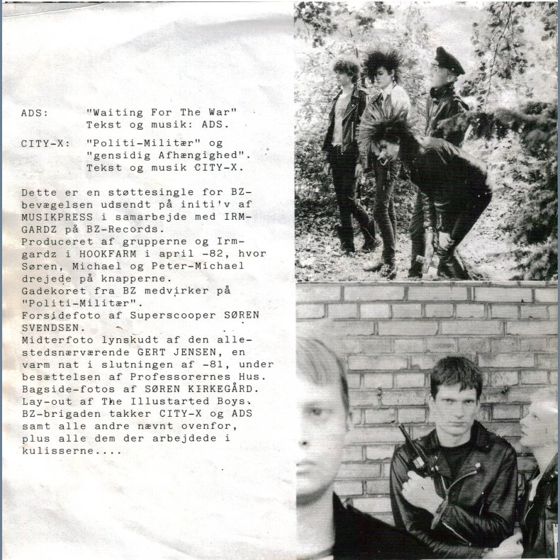 Waiting For The War (Ads) b/w Politi- Militr/Gensidig Afhngighed (Both City-X)