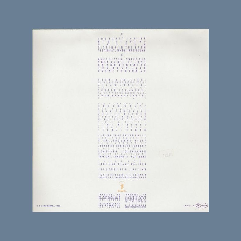 Sitting In The Park - Original Danish 10-track Vinyl LP