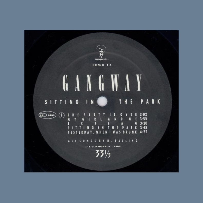 Sitting In The Park - Original Danish 10-track Vinyl LP