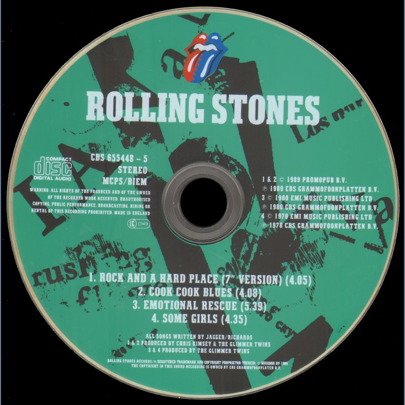 Rock And A Hard Place - 1989 UK Limited Edition CD Single, Shaped Cover