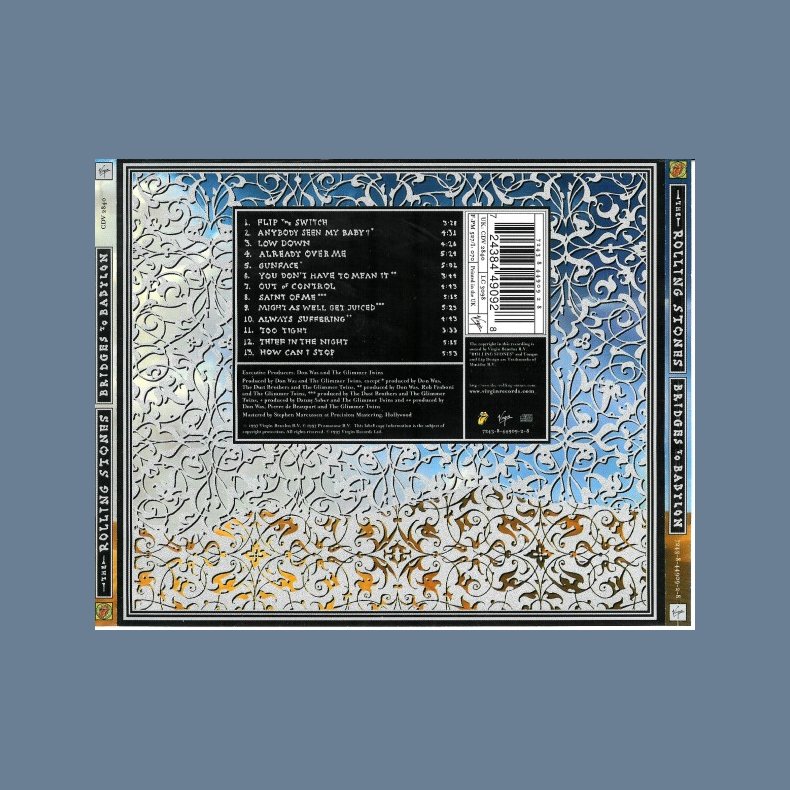 Bridges To Babylon - Autographed On Front Booklet By Mick Jagger, Ron Wood, Keith Richards