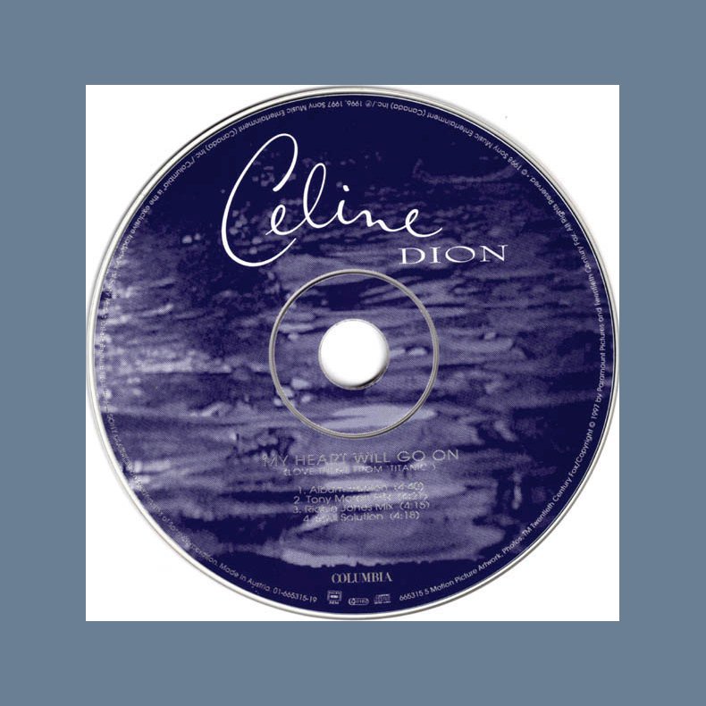 My Heart Will Go On - 1997 Austrian Printed 4-track CD Single