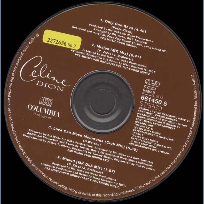 Only One Road - 1995 Austrian printed 4-track CD Single