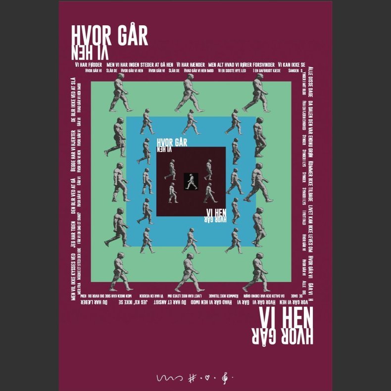 Hvor Gr Vi Hen? - 70 cm x 100 cm Artprint Poster