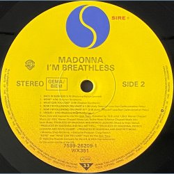 I'm Breathless - 1990 - Germany - Sire/Warner Bros. label - 12 tracks LP.