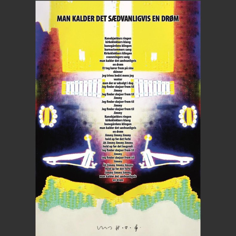 Man Kalder Det Sdvanligvis En Drm  - 70 cm x 100 cm Artprint Poster